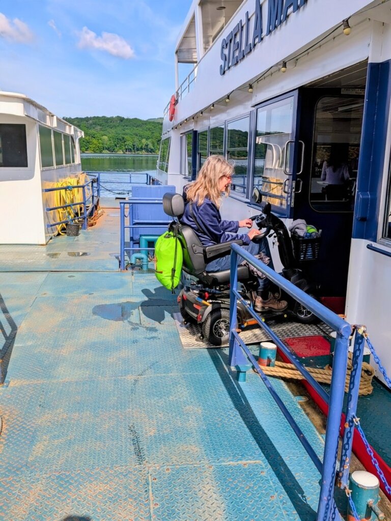 Barrierefreier Einstieg auf die Stella Maris