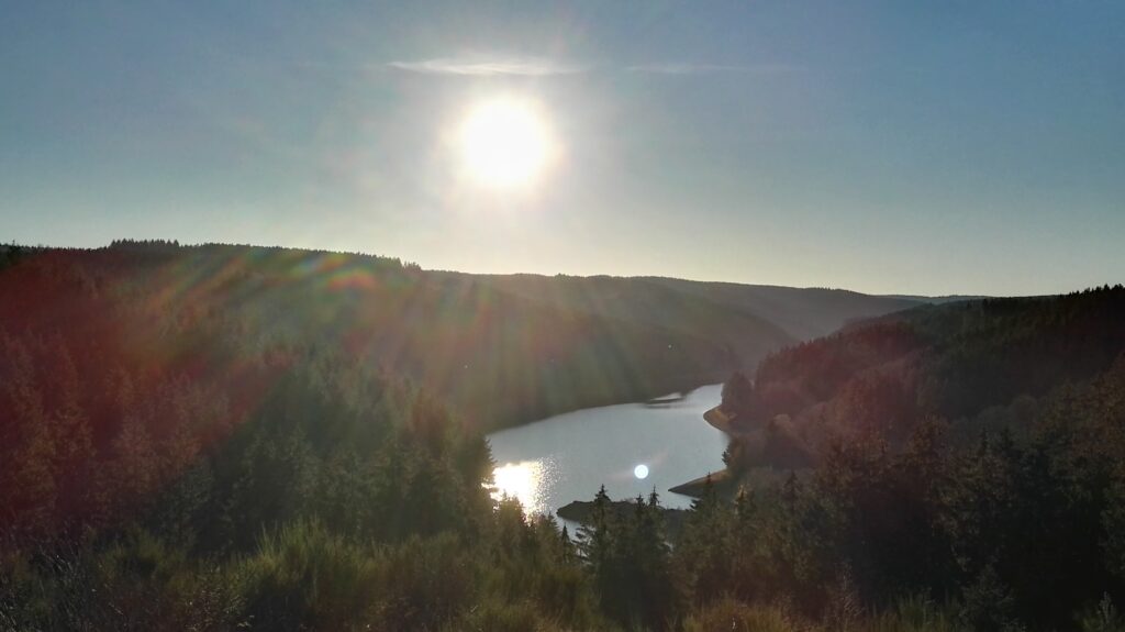 Der Ausblick während der EifelSchleife Adlerblick in Hellenthal.