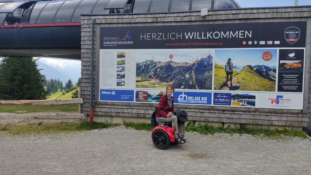 Ein Ausflug mit Rollstuhl zum Hahnenkamm.