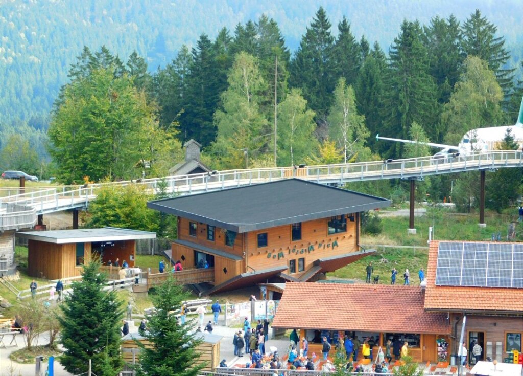 Ausblick vom Waldwipfelweg in Sankt Englmar