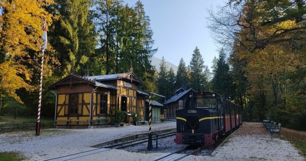 Die Eisenbahn im Freilichtmuseum Salzburg.